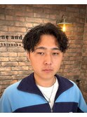 波巻きパーマ