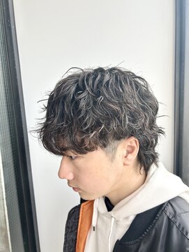 アノ(Ano.) ショートウルフ×スパイラルパーマ