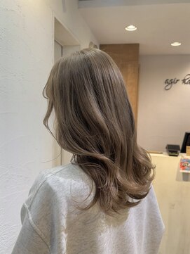アジールヘア 池袋東口店(agir hair) 大人可愛いモテ髪韓国巻き透明感抜群ミルクティーベージュ　池袋