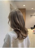 大人可愛いモテ髪韓国巻き透明感抜群ミルクティーベージュ 池袋