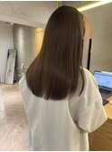 透明感髪質改善ベージュダブルカラーミルクティーグレージュ
