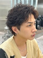 韓国センターパートニュアンスパーマフェザーパーマメンズカット