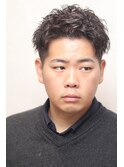 前髪アゲアゲアップバングツイストスパイラルパーマツーブロック
