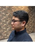 アップバング×ツーブロックスパイキーショート