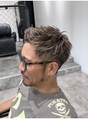 短髪メッシュ