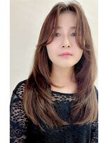 イーストハムネオ(EAST HAM NEO) 顔周りレイヤー/ブラウンベージュ/艶髪