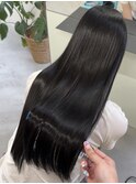 黒髪ロング×質感再生カラー