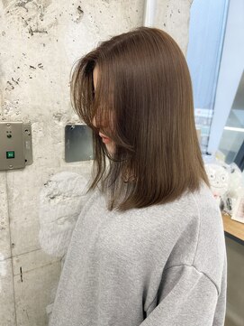 ネウィ 京都四条烏丸(newi) 韓国風顔回りカット＆アッシュベージュ