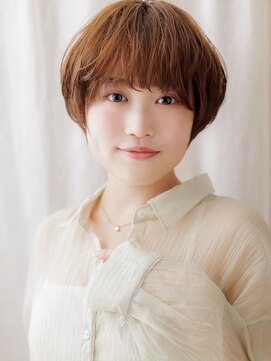 伸ばしかけ丸みショートマッシュルームヘアY戸田公園20代30代