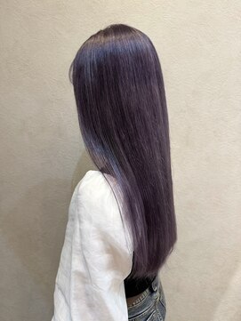 ネウィ 大分中央町店(newi) 透明感ラベンダーカラー艶髪ロング