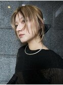 ローライトカラーハッシュカットレイヤーカットヘアアレンジ