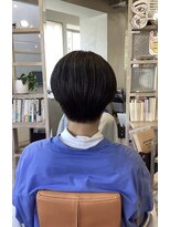 アシャ ヘアー ソリューション 神戸店(asha hair solution)&nbsp;ミルクティーブロンド/ダークブルー/デジタルパーマ/摂津本山