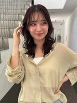 トリッカ シブヤ(TRICCA SHIBUYA)&nbsp;ダークブラウン/韓国風ミディアム/レイヤーカット/透明感カラー