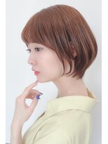 トップシェイプ(TOP SHAPE) 丸みショートボブ×艶ベージュ
