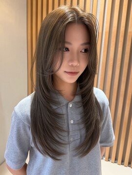 ロンドシトリン 四条烏丸(Lond citrine) 岡田洸太/韓国ボブ/韓国レイヤー/縮毛矯正/ヘーゼルベージュ