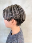 ハイライト、ローライト、ツートーン、ハンサムショート