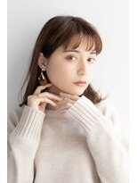 テラスコード(TERRACE CODE) ミディアム小顔カット前髪ありくすみカラー10代20代30代40代