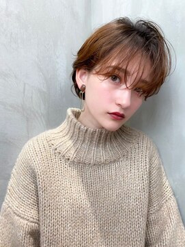 ケアリー 武蔵小杉(Carelly) 大人かわいい前髪セシルカットココアブラウンフリンジウェーブ