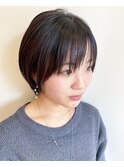 シースルーショート☆30代40代似合わせカット