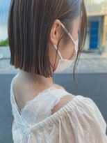 オーガニック アトリエ 大宮(organic+atelier) 20代30代40代大人可愛い切りっぱなし肩ラインミルクティー