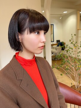 ヘアーメイク セルクル(hair make cercle) フルバングボブ
