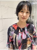 マッシュウルフパーマヘア
