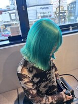 ロカリタフォーヘアー 河原町三条店(ROCAReTA FOR HAIR) ぱきっとミントグリーン