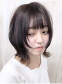 ウルフカット/ウルフ女子/顔周り