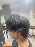 癖毛マッシュウルフ [柏/MEN'S/メンズカット/学割U24]