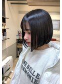 【HARVeST】黒髪の内巻きボブ★