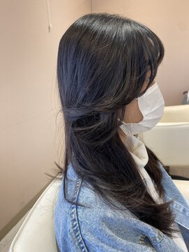 カラペア 上水戸店(Color-pair) 顔周りレイヤー重ためグラデーション