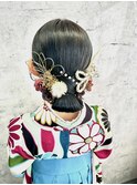 卒業式ローシニヨンアレンジ