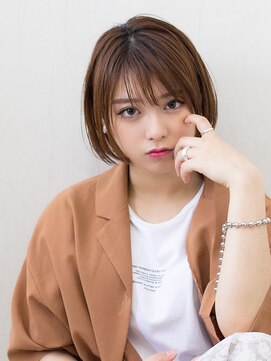 クロック(clock) フェイスラインレイヤーの軽見えボブ