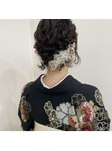 ショートでも可愛いゆるふわアップスタイル♪