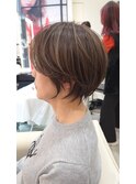 イメチェン丸みショートナチュラルボブ30代40代50代田嶋e