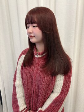 ボタン ハカタ(VOTAN hakata) 【votan坂本早苗】ロングレイヤー/ピンクブラウン/前髪/顔周り