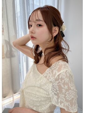 ボタン テンジン(VOTAN tenjin) 【votan_はまひ】前髪カット/顔まわりカット/オレンジブラウン