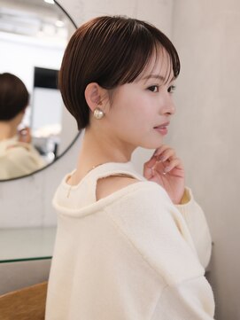 フォト 新宿三丁目(foto) ▽まるみショート ミニウルフブリーチなし前髪ミディアム新宿