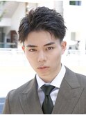 短髪ビジネスショート刈り上げアップバング