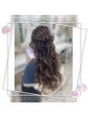 ハーフアップ