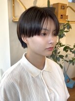 エクテ(ecouter)&nbsp;寒色ブラウン暗めカラーメンズライクシースルーマッシュ