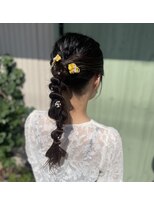 ヘアーレクスアリイ(Hair Lex Alii)&nbsp;編みおろしヘア/お呼ばれヘア/ヘアアレンジ