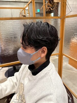 ガイ ラタン ウエスト(GUY lattan west) MEN’S HAIR/ブルーブラック/フェザーパーマ/松戸駅