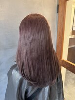 リリアーナ(LILIANA)&nbsp;ダブルカラー ピンクベージュ ブリーチ 髪質改善 縮毛矯正 池袋