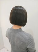 ミニボブ/ブリーチなしグレー/グレージュ