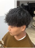 MEN’S HAIR/波巻ツイストスパイラル/フェザーパーマ/北堀江O
