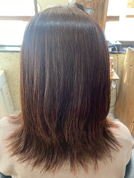 艶髪/ミディアム/ボブ/レイヤーカット