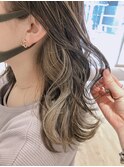 大人可愛いコントラストハイライト／ハイライト／ブリーチ