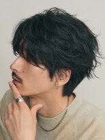 フィフス 渋谷(fifth)&nbsp;フェザーパーマニュアンスパーマセンターパートメンズパーマ渋谷