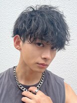 アイビーズ(IVYS)&nbsp;ツイストシャドウパーマラウンドマッシュルーズショート